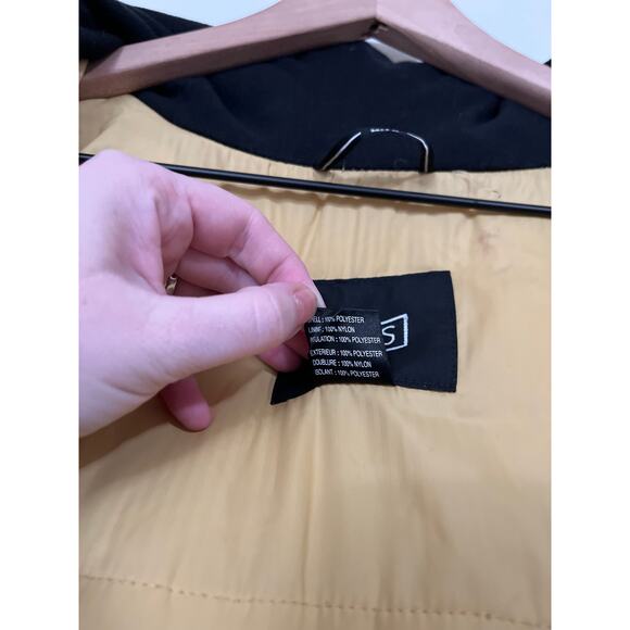 NILS Ski Womens Full Zip Hooded Insulated Coat Jacket Winter Size 12 Gold - Picture 16 of 16